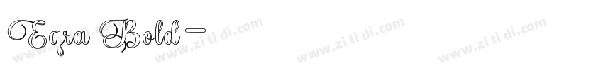 Eqra Bold字体转换